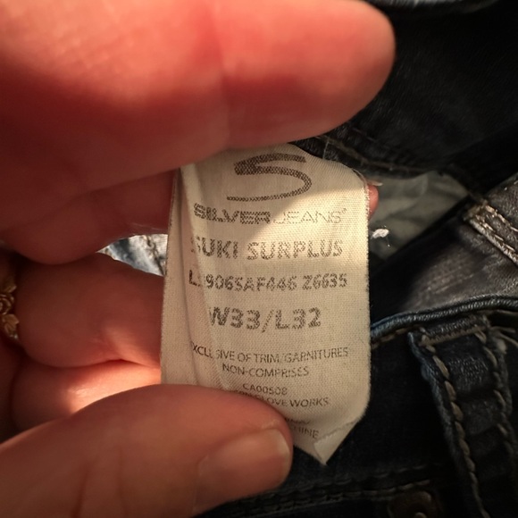 Women’s Silver Jeans Suki Surplus Bootcut Jeans - Size 33x32 - Picture 8 of 10